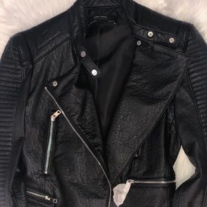 Zara Faux Leather Biker Jacket